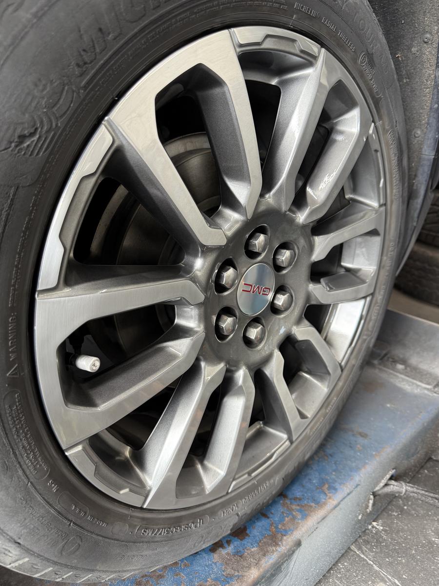 GMC wheel after repair